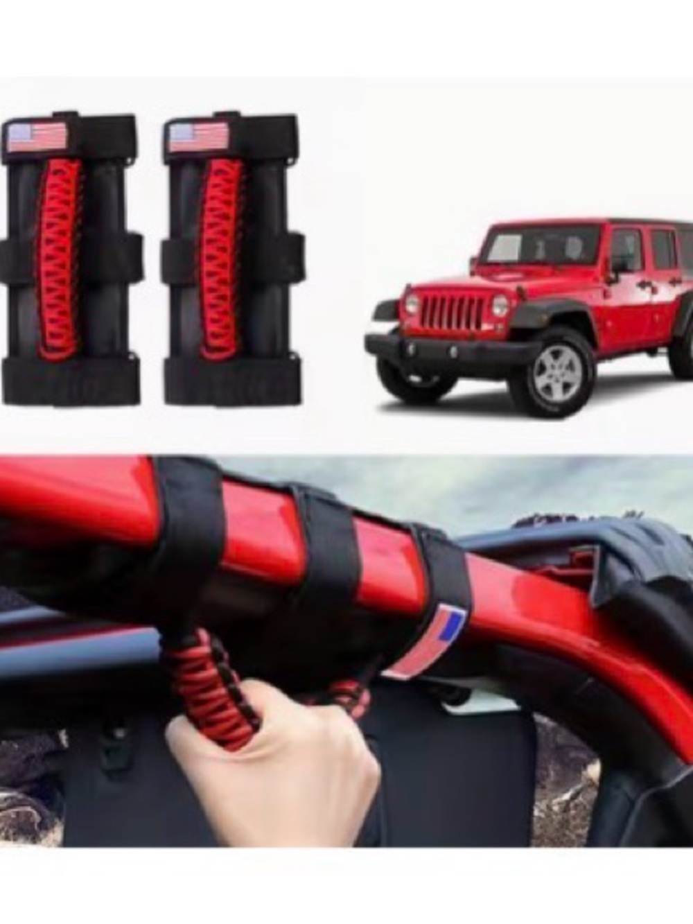 Jeep Grab Bar Handles Paracord 4-pack